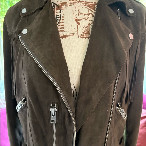 RARE Allsaints suede jacket - Picture 5 of 8